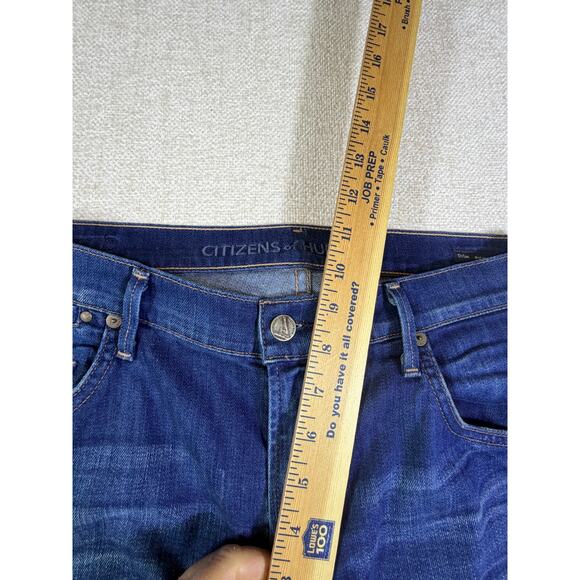 COH Citizens of Humanity Women’s 30 Blue Dyan Drop Rise Cropped Denim Jeans - Picture 6 of 7